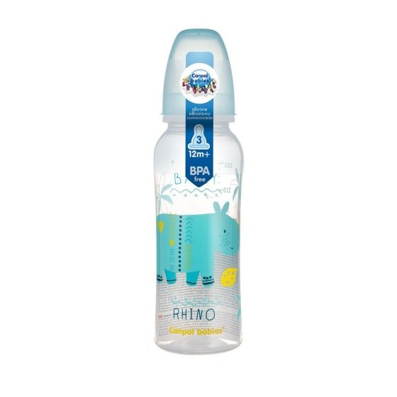 Canpol Butelka 250 ml dekorowana (BPA 0%) blue