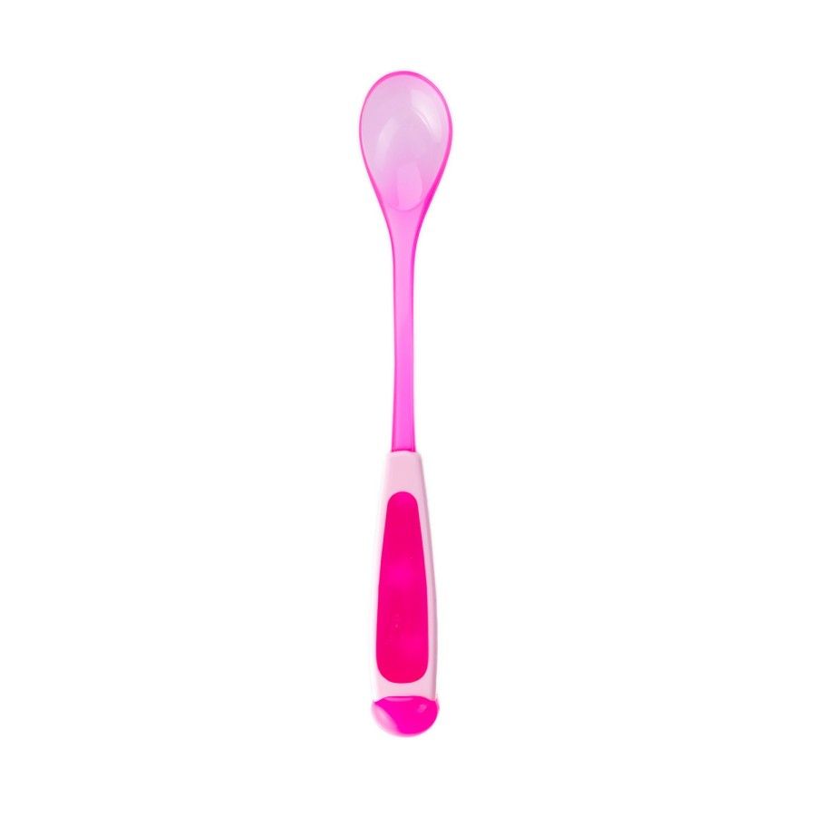 Canpol Löffel mit langem Griff rosa