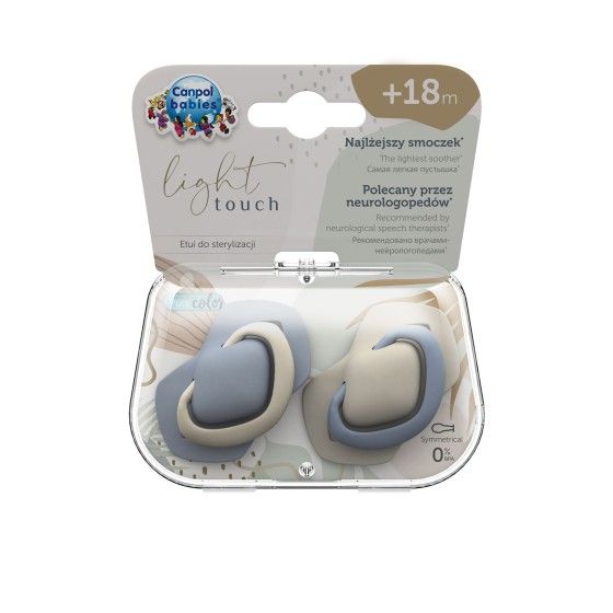 Canpol ensemble de sucettes pour bébéssilicone 18m+ symétrique