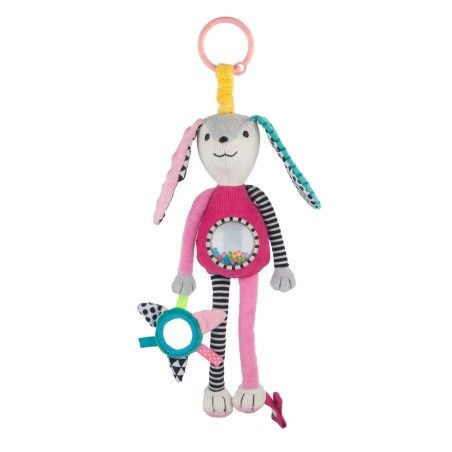 Canpol babies plush toy with rattle and mirror LONG EARS
