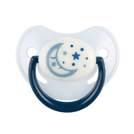 Canpol babies smoczek uspokajający silikon 18m+ anatomiczny NIGHT DREA blue