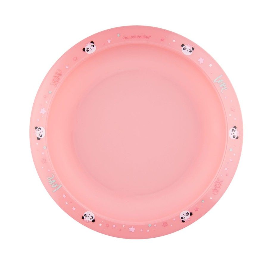 Canpol zestaw naczyń 2 elem Exotic Animals Pink - 5903407565156
