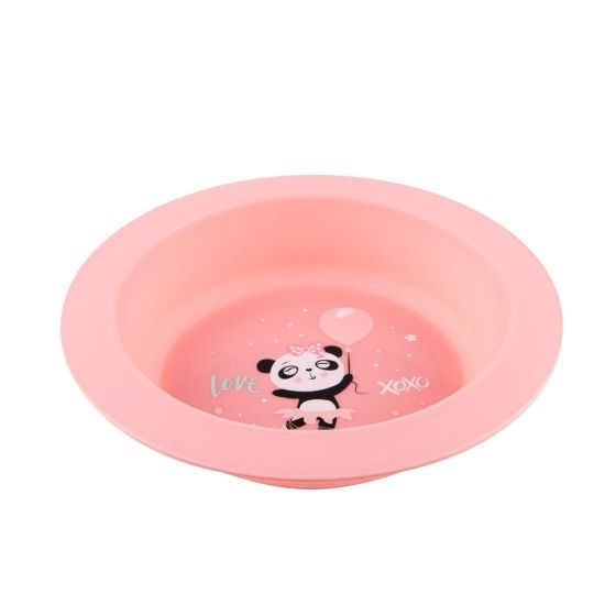 Canpol zestaw naczyń 2 elem Exotic Animals Pink - 5903407565156