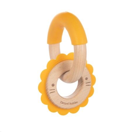 Canpol Králík dřevěný silikonový lev
