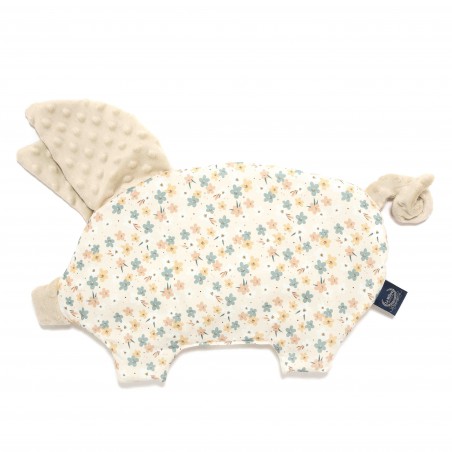 LA MILOU ALMOHADA SLEEPY PIG MINKY - MUY FLORAL - ARENA