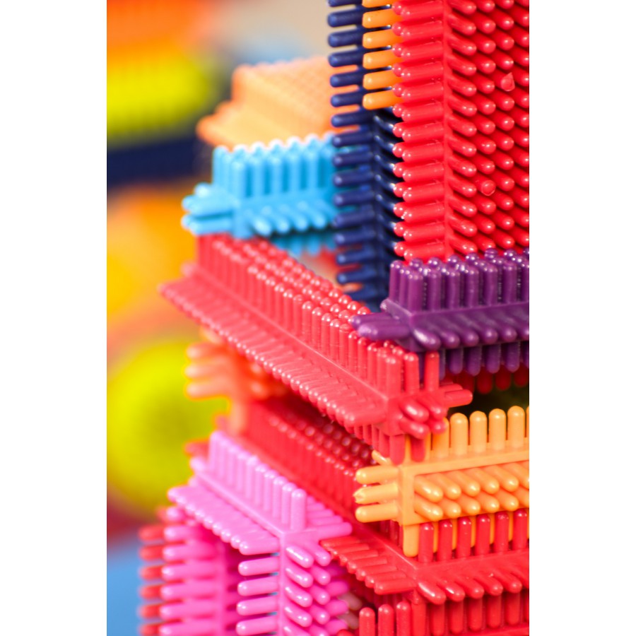 B.toys Bristle Block Stackadoos – klocki jeżyki w torbie