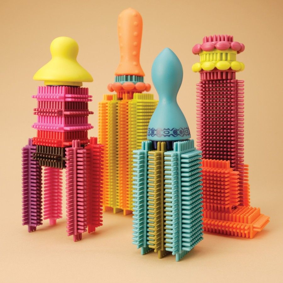 B.toys Bristle Block Stackadoos – blocchi di riccioli nella