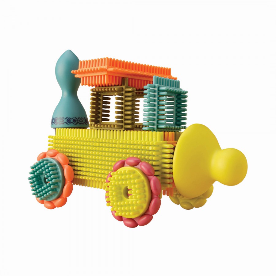 B.toys Bristle Block Stackadoos – klocki jeżyki w torbie