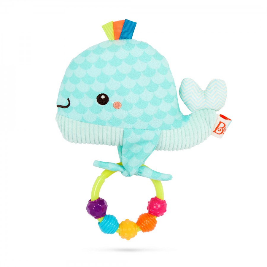 B.toys Whimsy Whale - grzechotka sensoryczna – WIELORYBEK