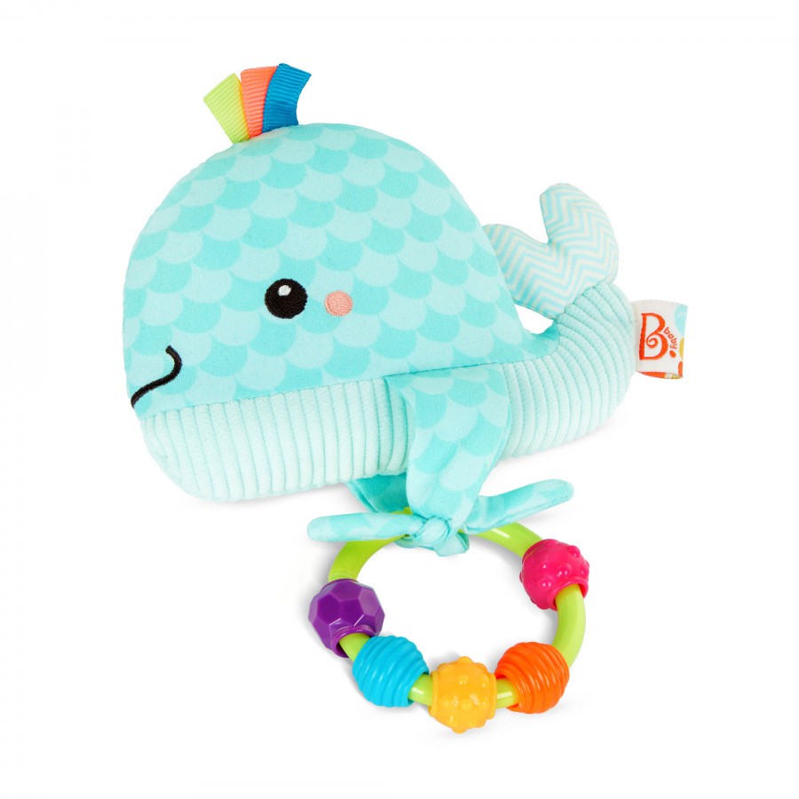 B.toys Whimsy Whale - grzechotka sensoryczna – WIELORYBEK