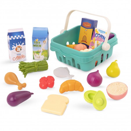 B.toys Freshly Picked - una cesta de compras con artículos "comestibles"