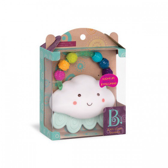 B.toys Rain-Glow Squeeze – świecący gryzak – CHMURKA