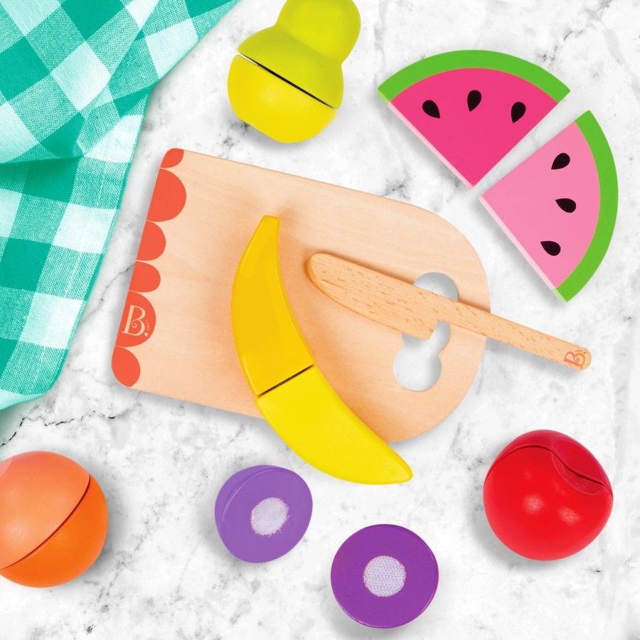 B.toys Chop n’ Play – Wooden Toy Fruits - комплект дерев'яних