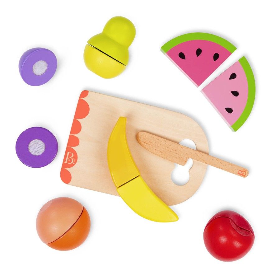 B.toys Chop n’ Play – Wooden Toy Fruits - набор драўляных