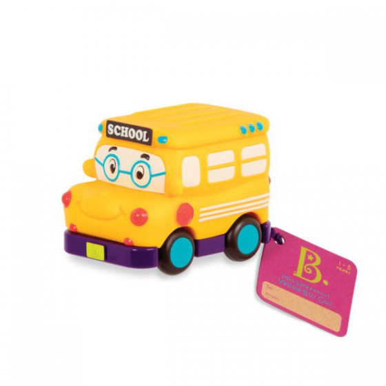 B.toys Mini Wheeee-ls! – mini autko z napędem - żółty szkolny autobus YellowBusGus