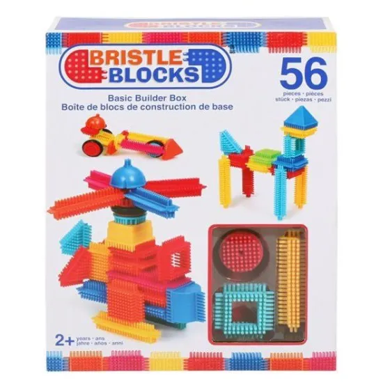 Bristle Blocks Basic Builder Box - Close-up épület - 56 elem