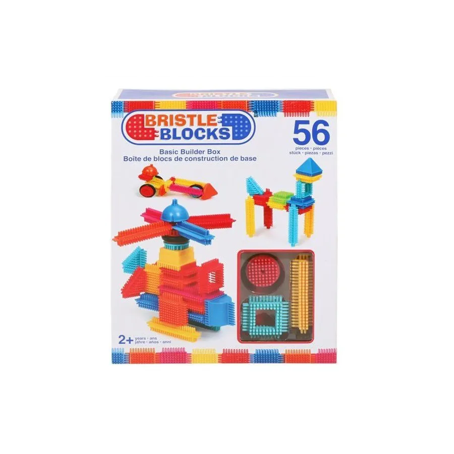 Bristle Blocks Basic Builder Box - Close-up Blocks - 56 Elements