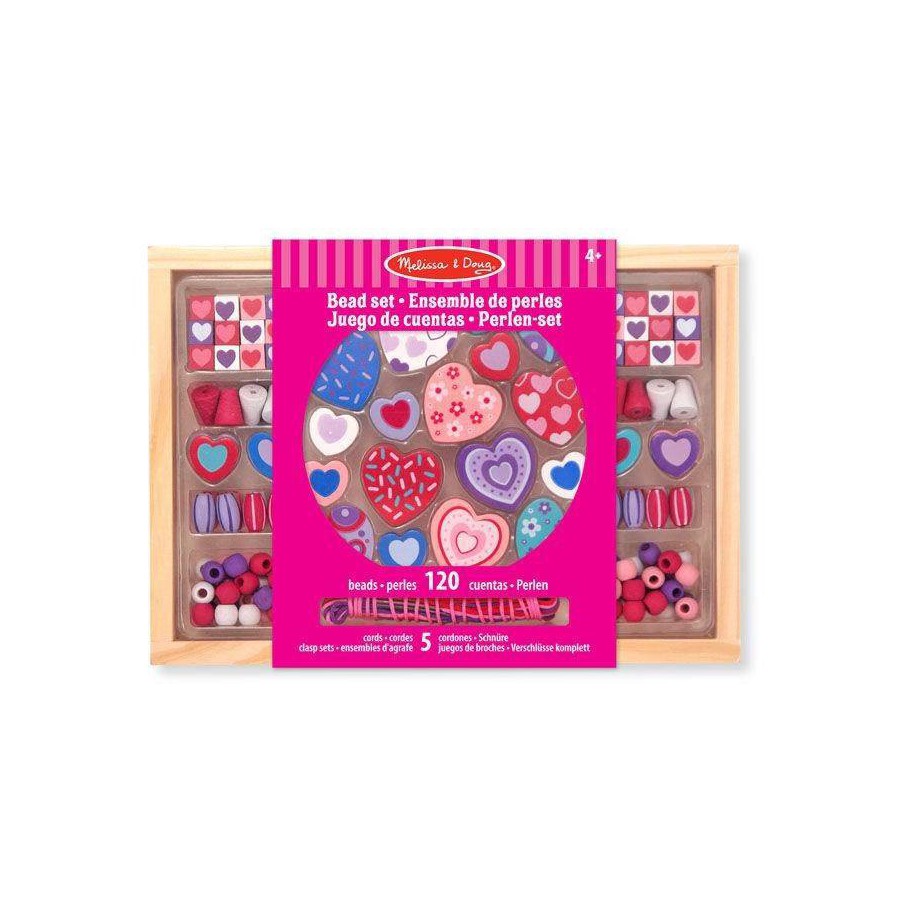 Melissa&Doug Klocki do nawlekania Sweet Hearts