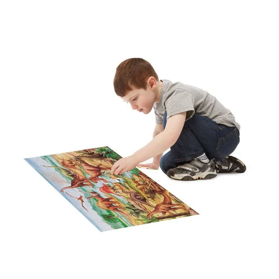 Melissa&Doug Puzzle Podłogowe Dinozaury - 48 elementów