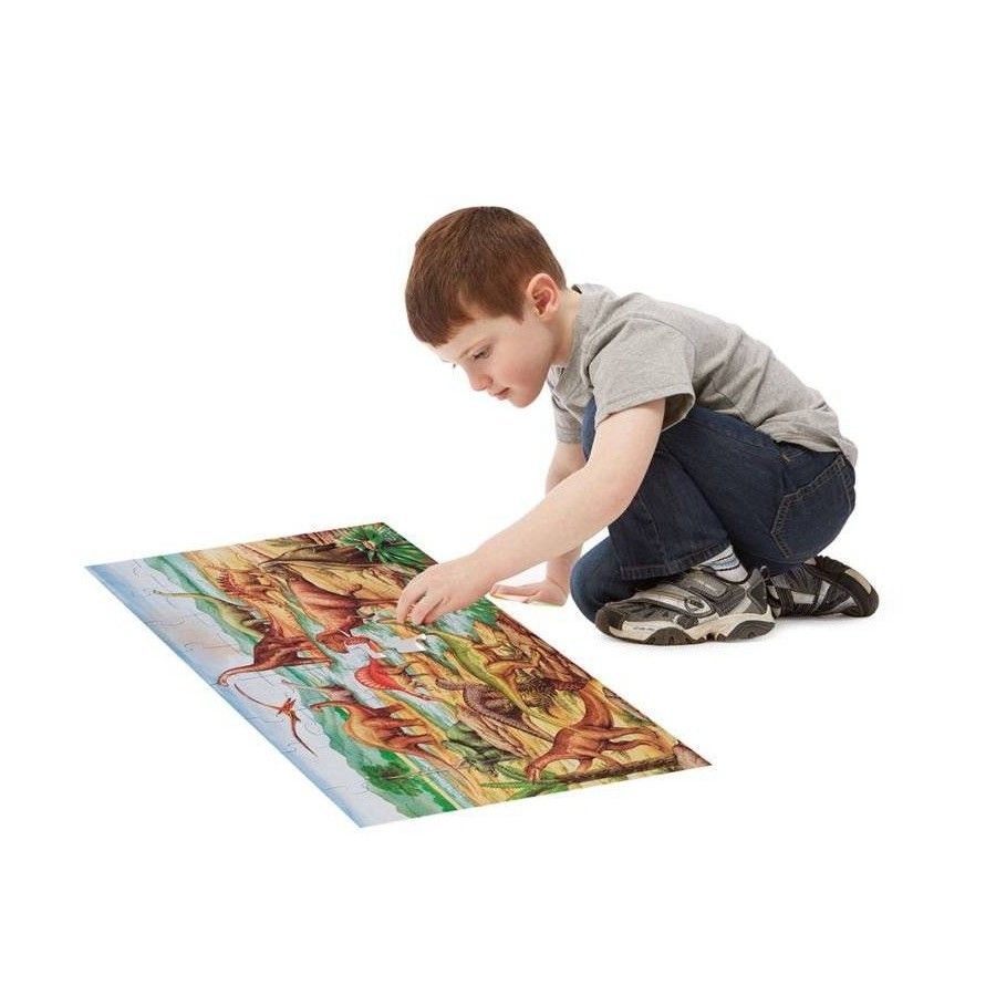 Melissa&Doug Les dinosaures au sol - 48 pièces
