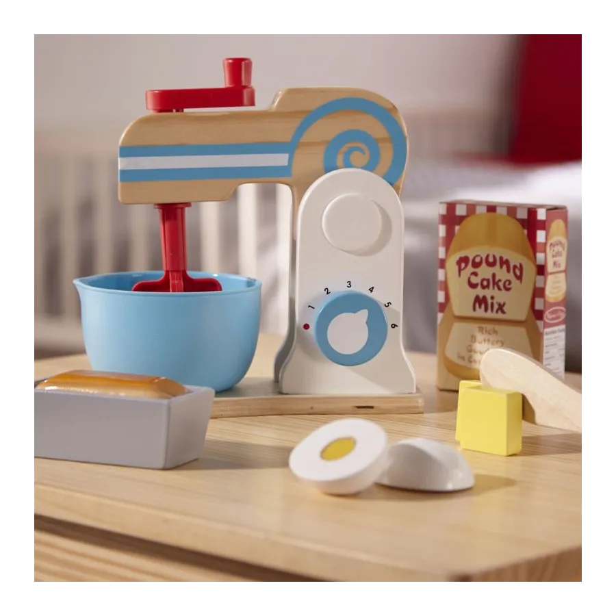 Melissa&Doug Drewniany mikser – zestaw do pieczenia