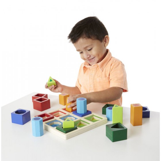 Melissa&Doug Sorter drewniany – stopniowanie