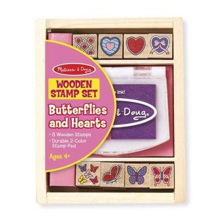 Melissa&Doug Sestava dřevěných značek s inkoustem
