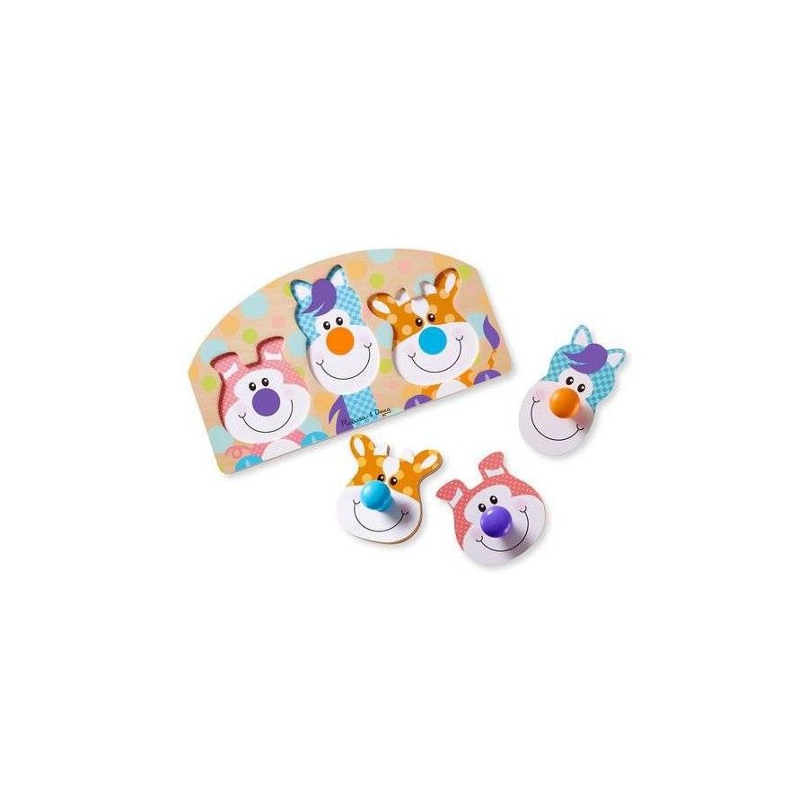 Melissa&Doug A wooden puzzle with noses