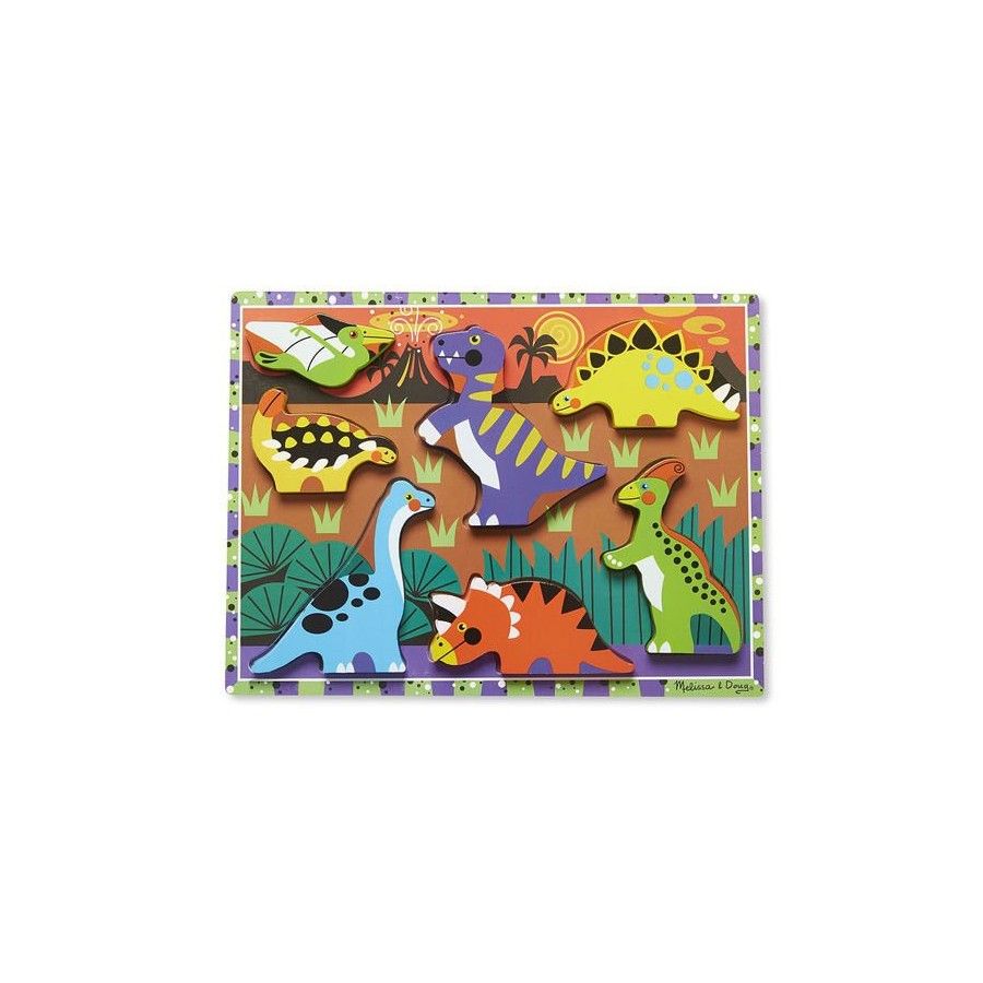 Melissa&Doug Dřevěná skládačka – Dinosaury