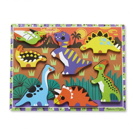 Melissa&Doug Un puzzle in legno – Dinosauri