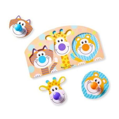 Melissa&Doug Houten puzzel met neuzen - Safari