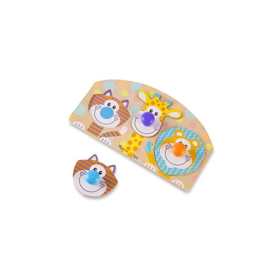 Melissa&Doug Drewniana układanka z noskami – Safari