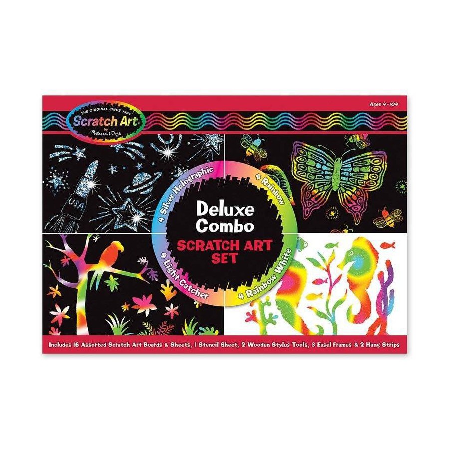 Melissa&Doug Wydrapywanki - Zdrapki holograficzne. Zestaw