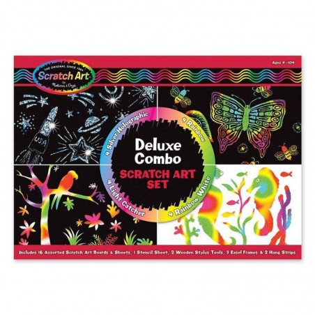 Melissa&Doug Wydrapywanki  - Zdrapki holograficzne. Zestaw Deluxe.