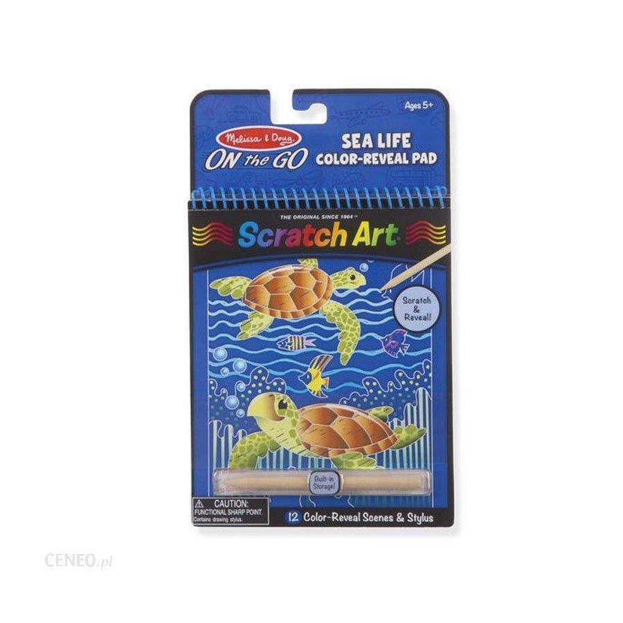 Melissa&Doug SCRATCH ART Podwodny swiat