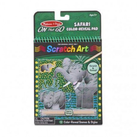 Melissa&Doug Safari de arte raspado