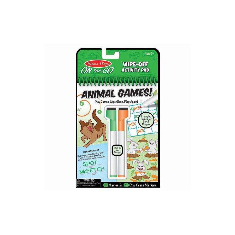 Melissa&Doug Le Wipe-Off Activity Pad - Les animaux