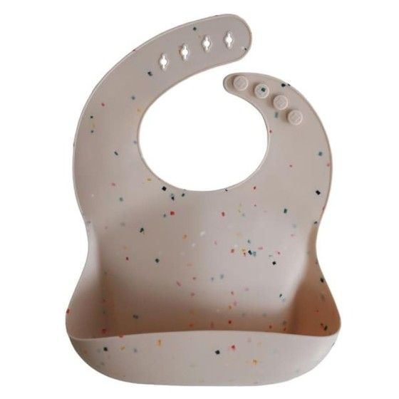 Mushie - śliniak silikonowy Vanilla Confetti