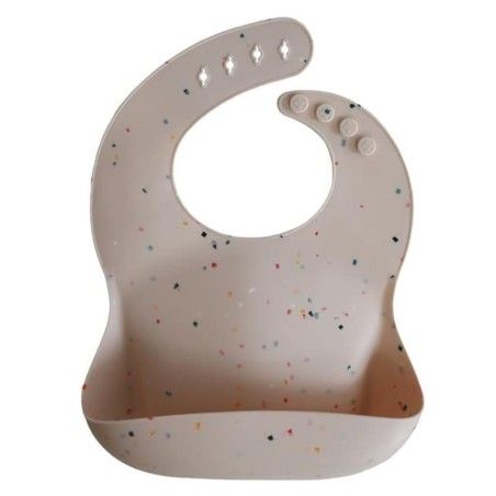 Mushie - śliniak silikonowy Vanilla Confetti