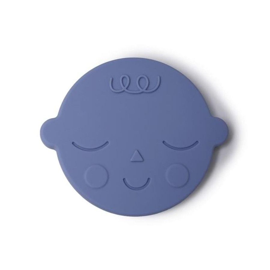 Mushie - FACE 蓝莓硅胶牙胶