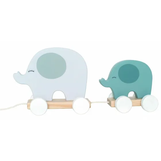 Jabadabado 灰色大象拉车