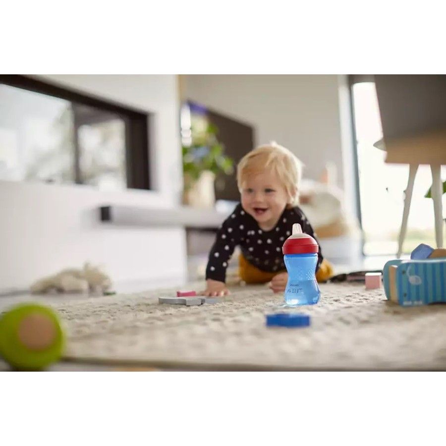 Philips Avent - Kubek z miękkim ustnikiem-300 ml-Blue