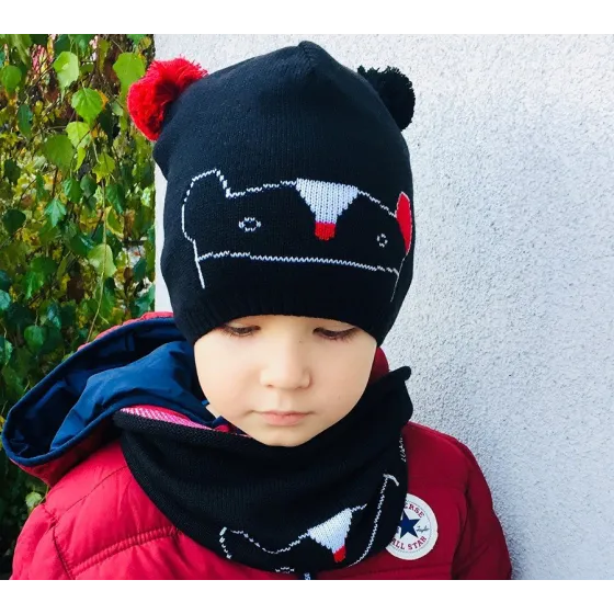 LULLALOVE CIEPŁA CZAPKA MRB MR B 0-3 M-CY