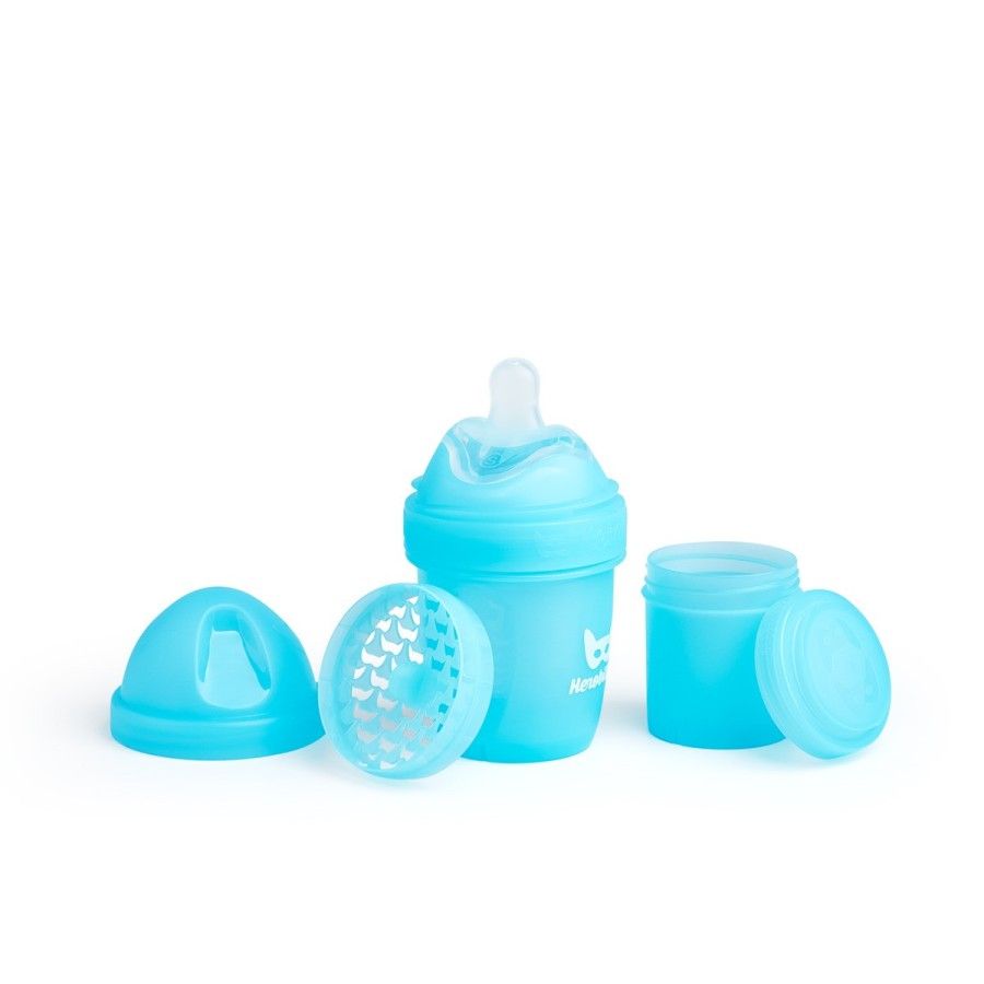 Herobility botella anticoléxico Herobottle de 140 ml, azul +