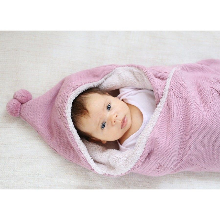 SLEEPEE BEAR DEKEN EERSTE AANRAKING SCARLET