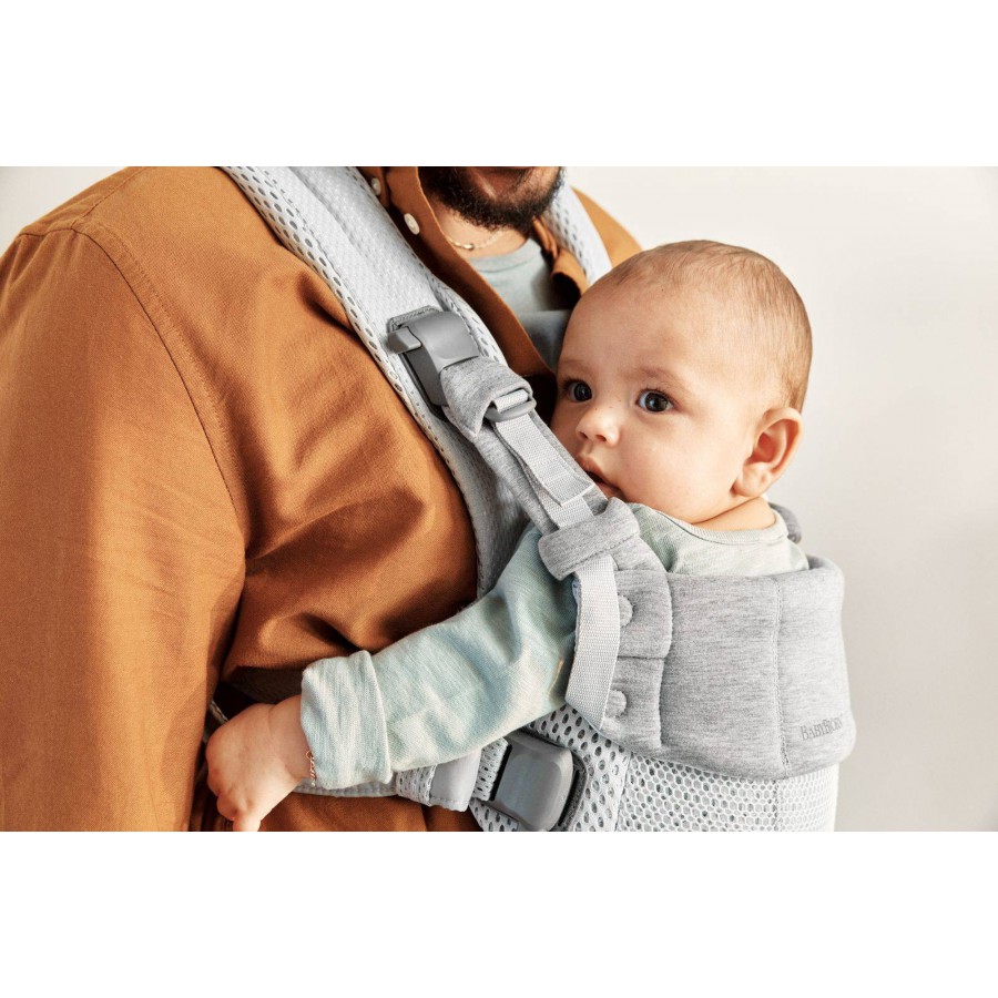 BABYBJORN nosidełko Harmony 3D Mesh, Srebrny