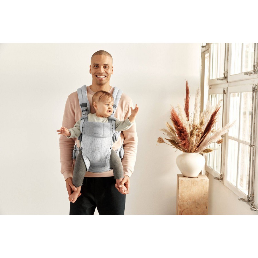 BABYBJORN nosidełko Harmony 3D Mesh, Srebrny