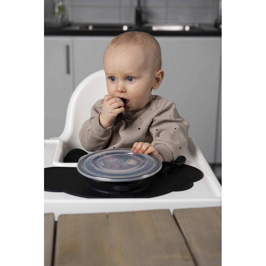 Herobility talerzyk Eco Baby Plate czarny