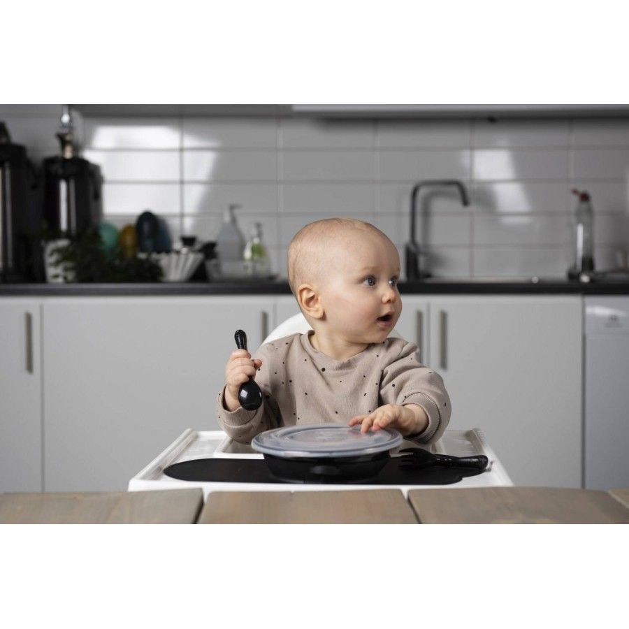 Herobility piatto Eco Baby Plate nero