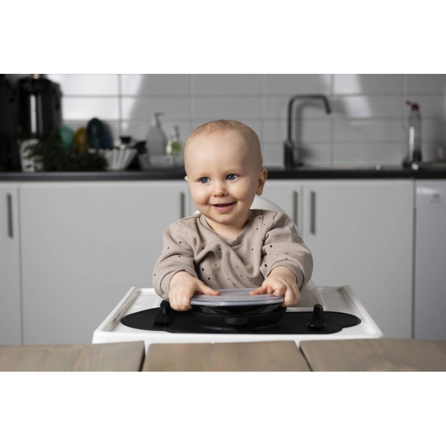 Herobility talerzyk Eco Baby Plate czarny